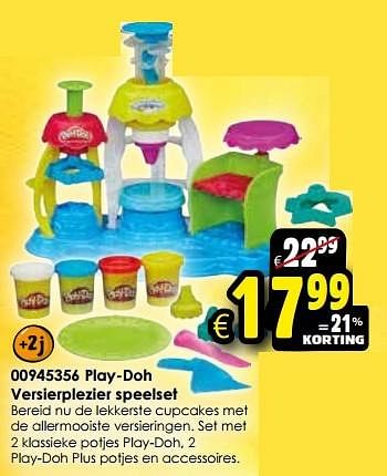 Aanbiedingen Play-doh versierplezier speelset - Play-Doh - Geldig van 24/10/2015 tot 06/12/2015 bij ToyChamp