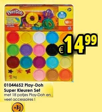 Aanbiedingen Play-doh super kleuren set - Play-Doh - Geldig van 24/10/2015 tot 06/12/2015 bij ToyChamp