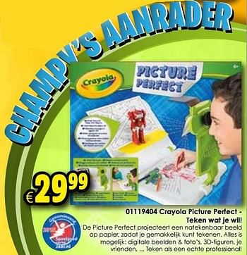 Aanbiedingen Crayola picture perfect - teken wat je wil! - Crayola - Geldig van 24/10/2015 tot 06/12/2015 bij ToyChamp