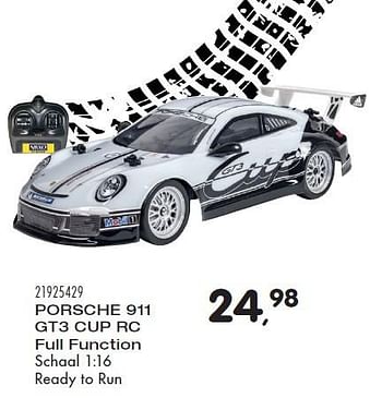 Aanbiedingen Porsche 911 gt3 cup rc - Nikko - Geldig van 23/10/2015 tot 08/12/2015 bij Supra Bazar