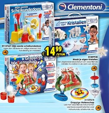 Aanbiedingen Maak je eigen kristallen - Clementoni - Geldig van 24/10/2015 tot 06/12/2015 bij ToyChamp