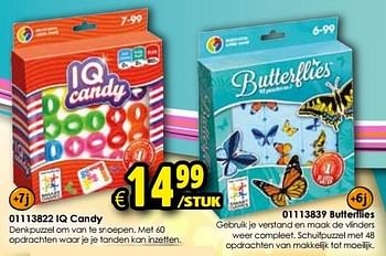 Aanbiedingen Butterflies - Smart Games - Geldig van 24/10/2015 tot 06/12/2015 bij ToyChamp