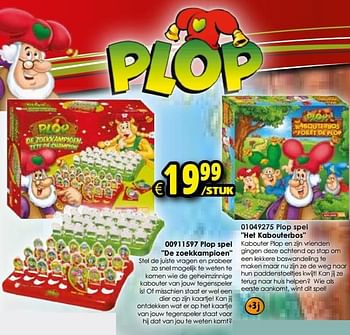 Aanbiedingen Plop spel de zoekkampioen - Studio 100 - Geldig van 24/10/2015 tot 06/12/2015 bij ToyChamp