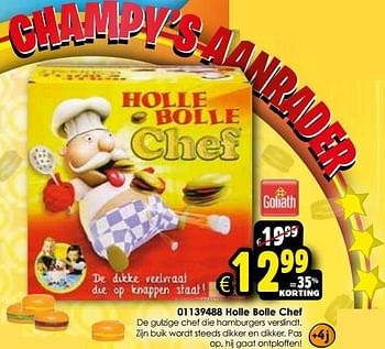 Aanbiedingen Holle bolle chef - Goliath - Geldig van 24/10/2015 tot 06/12/2015 bij ToyChamp