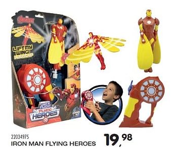 Aanbiedingen Iron man flying heroes - Marvel - Geldig van 23/10/2015 tot 08/12/2015 bij Supra Bazar