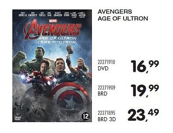Aanbiedingen Avengers age of ultron - Marvel - Geldig van 23/10/2015 tot 08/12/2015 bij Supra Bazar