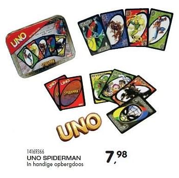 Aanbiedingen Uno spiderman - UNO - Geldig van 23/10/2015 tot 08/12/2015 bij Supra Bazar