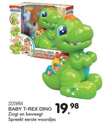 Aanbiedingen Baby t-rex dino - Clementoni - Geldig van 23/10/2015 tot 08/12/2015 bij Supra Bazar