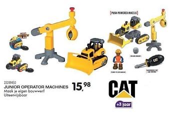 Aanbiedingen Junior operator machines - CAT - Geldig van 23/10/2015 tot 08/12/2015 bij Supra Bazar