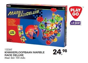 Aanbiedingen Knikkerloopbaan marble race deluxe - Play-Go - Geldig van 23/10/2015 tot 08/12/2015 bij Supra Bazar