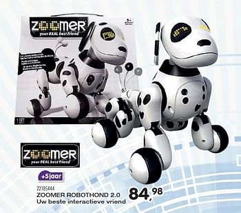 Aanbiedingen Zoomer robothond 2.0 - Zoomer - Geldig van 23/10/2015 tot 08/12/2015 bij Supra Bazar