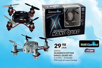 Aanbiedingen Quadrocopter nano quad rc - Revell - Geldig van 23/10/2015 tot 08/12/2015 bij Supra Bazar