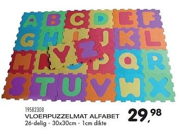 Aanbiedingen Vloerpuzzelmat alfabet - Huismerk - Supra Bazar - Geldig van 23/10/2015 tot 08/12/2015 bij Supra Bazar