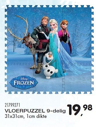 Aanbiedingen Vloerpuzzel - Disney  Frozen - Geldig van 23/10/2015 tot 08/12/2015 bij Supra Bazar