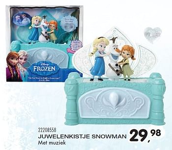 Aanbiedingen Juwelenkistje snowman - Disney  Frozen - Geldig van 23/10/2015 tot 08/12/2015 bij Supra Bazar