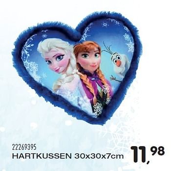 Aanbiedingen Hartkussen - Disney  Frozen - Geldig van 23/10/2015 tot 08/12/2015 bij Supra Bazar