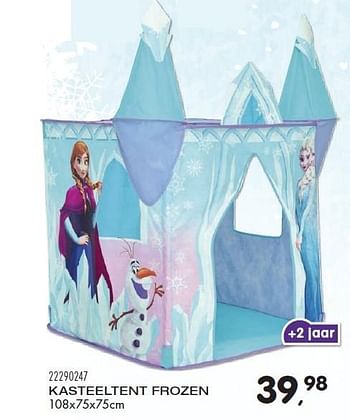 Aanbiedingen Kasteeltent frozen - Disney  Frozen - Geldig van 23/10/2015 tot 08/12/2015 bij Supra Bazar