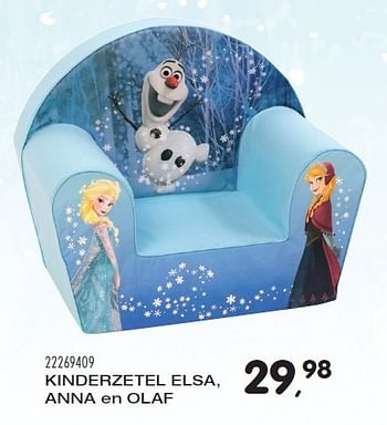 Aanbiedingen Kinderzetel elsa, anna en olaf - Disney  Frozen - Geldig van 23/10/2015 tot 08/12/2015 bij Supra Bazar