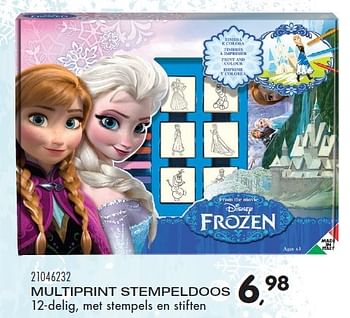 Aanbiedingen Multiprint stempeldoos - Disney  Frozen - Geldig van 23/10/2015 tot 08/12/2015 bij Supra Bazar