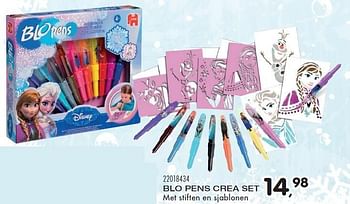 Aanbiedingen Blo pens crea set - Jumbo - Geldig van 23/10/2015 tot 08/12/2015 bij Supra Bazar