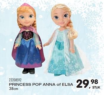 Aanbiedingen Princess pop anna of elsa - Disney  Frozen - Geldig van 23/10/2015 tot 08/12/2015 bij Supra Bazar