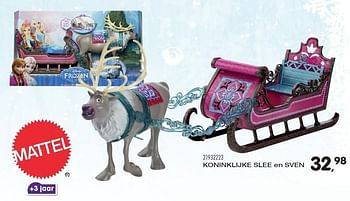 Aanbiedingen Koninklijke slee en sven - Disney  Frozen - Geldig van 23/10/2015 tot 08/12/2015 bij Supra Bazar