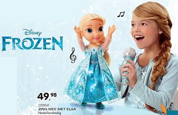 Aanbiedingen Zing mee met elsa - Disney  Frozen - Geldig van 23/10/2015 tot 08/12/2015 bij Supra Bazar