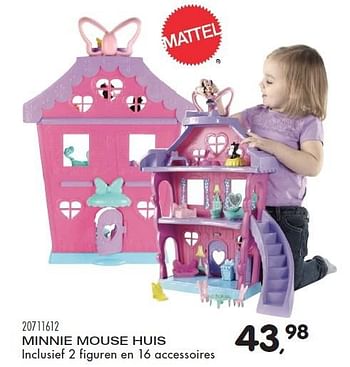 Aanbiedingen Minnie mouse huis - Mattel - Geldig van 23/10/2015 tot 08/12/2015 bij Supra Bazar