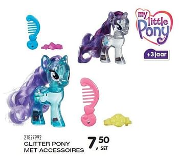 Aanbiedingen Glitter pony met accessoires - My Little Pony - Geldig van 23/10/2015 tot 08/12/2015 bij Supra Bazar