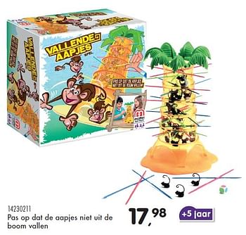 Aanbiedingen Vallende aapjes - Mattel - Geldig van 23/10/2015 tot 08/12/2015 bij Supra Bazar