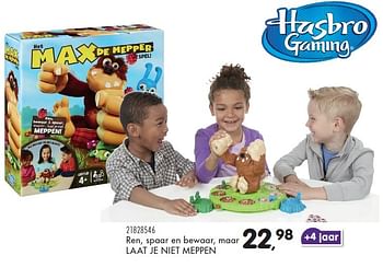 Aanbiedingen Het max de mepper spel - Hasbro - Geldig van 23/10/2015 tot 08/12/2015 bij Supra Bazar