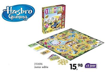 Aanbiedingen Levensweg junior - Hasbro - Geldig van 23/10/2015 tot 08/12/2015 bij Supra Bazar