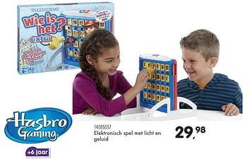 Aanbiedingen Wie is het? extra - Hasbro - Geldig van 23/10/2015 tot 08/12/2015 bij Supra Bazar