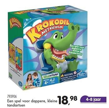 Aanbiedingen Krokodil met kiespijn - Hasbro - Geldig van 23/10/2015 tot 08/12/2015 bij Supra Bazar