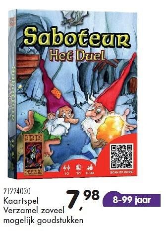 Aanbiedingen Saboteur - 999games - Geldig van 23/10/2015 tot 08/12/2015 bij Supra Bazar