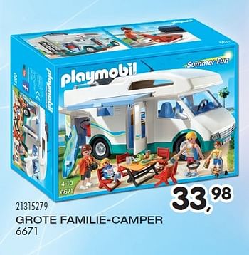 Aanbiedingen Grote familie-camper - Playmobil - Geldig van 23/10/2015 tot 08/12/2015 bij Supra Bazar