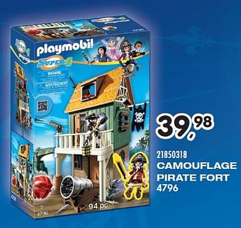 Aanbiedingen Camouflage pirate fort - Playmobil - Geldig van 23/10/2015 tot 08/12/2015 bij Supra Bazar
