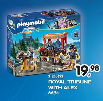Aanbiedingen Royal tribune with alex - Playmobil - Geldig van 23/10/2015 tot 08/12/2015 bij Supra Bazar