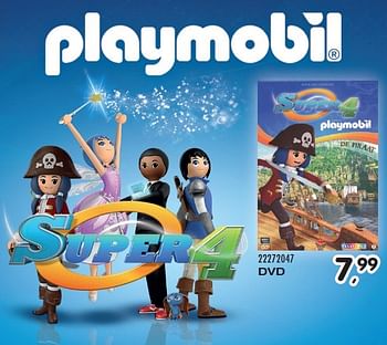 Aanbiedingen Dvd super 4 - Playmobil - Geldig van 23/10/2015 tot 08/12/2015 bij Supra Bazar