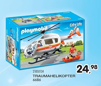 Aanbiedingen Traumahelikopter - Playmobil - Geldig van 23/10/2015 tot 08/12/2015 bij Supra Bazar