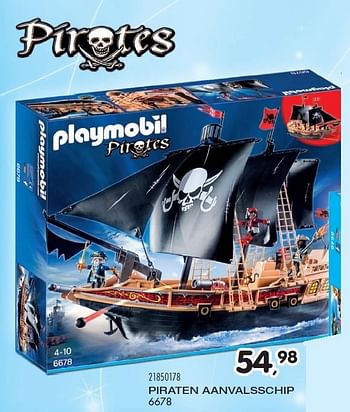 Aanbiedingen Piraten aanvalsschip - Playmobil - Geldig van 23/10/2015 tot 08/12/2015 bij Supra Bazar