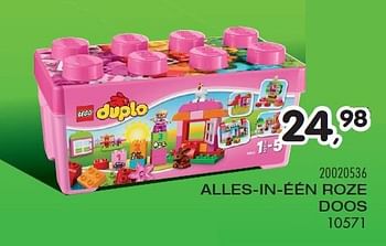 Aanbiedingen Alles-in-één roze doos - Lego - Geldig van 23/10/2015 tot 08/12/2015 bij Supra Bazar