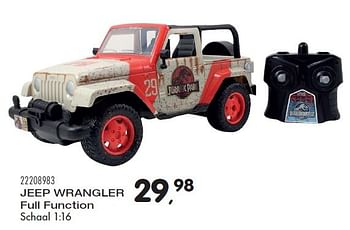 Aanbiedingen Jeep wrangler full function - Jurassic World - Geldig van 23/10/2015 tot 08/12/2015 bij Supra Bazar