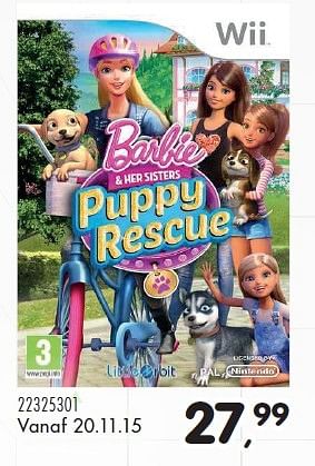 Aanbiedingen Barbie + hes sisters puppy rescue - Little Orbit - Geldig van 23/10/2015 tot 08/12/2015 bij Supra Bazar