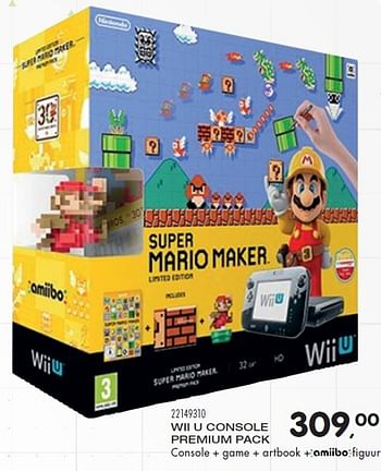 Aanbiedingen Wii u console premium pack - Nintendo - Geldig van 23/10/2015 tot 08/12/2015 bij Supra Bazar