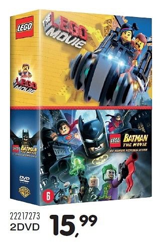 Aanbiedingen 2dvd the lego movie, batman the movie - Warner Brothers Interactive Entertainment - Geldig van 23/10/2015 tot 08/12/2015 bij Supra Bazar