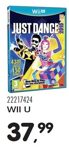 Aanbiedingen Wii u just dance 2016 - Ubisoft - Geldig van 23/10/2015 tot 08/12/2015 bij Supra Bazar