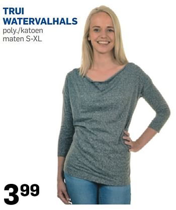 Aanbiedingen Trui watervalhals - Huismerk - Action - Geldig van 23/10/2015 tot 30/11/2015 bij Action