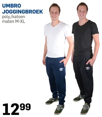 Aanbiedingen Umbro joggingbroek - Umbro - Geldig van 23/10/2015 tot 30/11/2015 bij Action