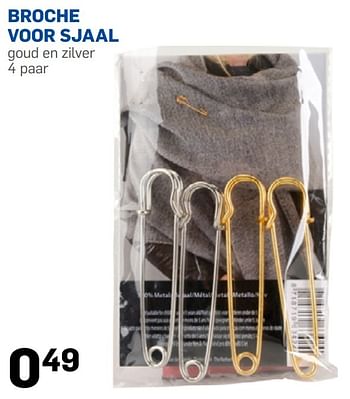 Aanbiedingen Broche voor sjaal - Huismerk - Action - Geldig van 23/10/2015 tot 30/11/2015 bij Action